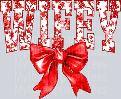 Red Toile Wifey