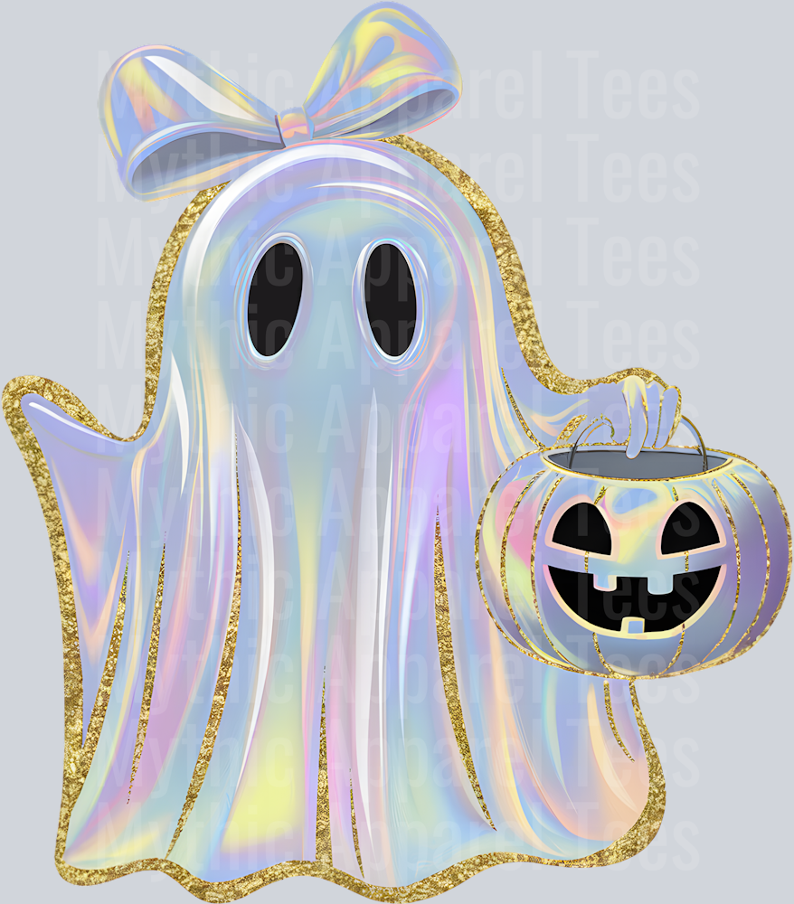 Iridescent 3 Ghost Pumpkin