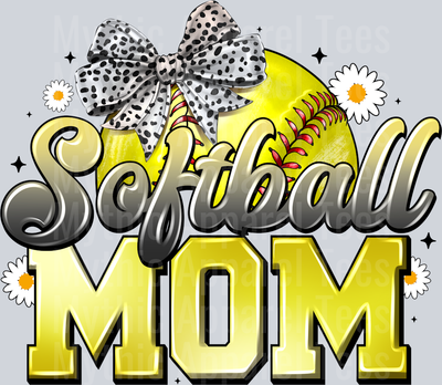 Softball Mom Bow