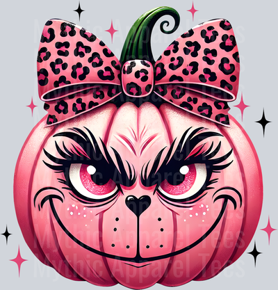 Pink Grinch Pumpkin