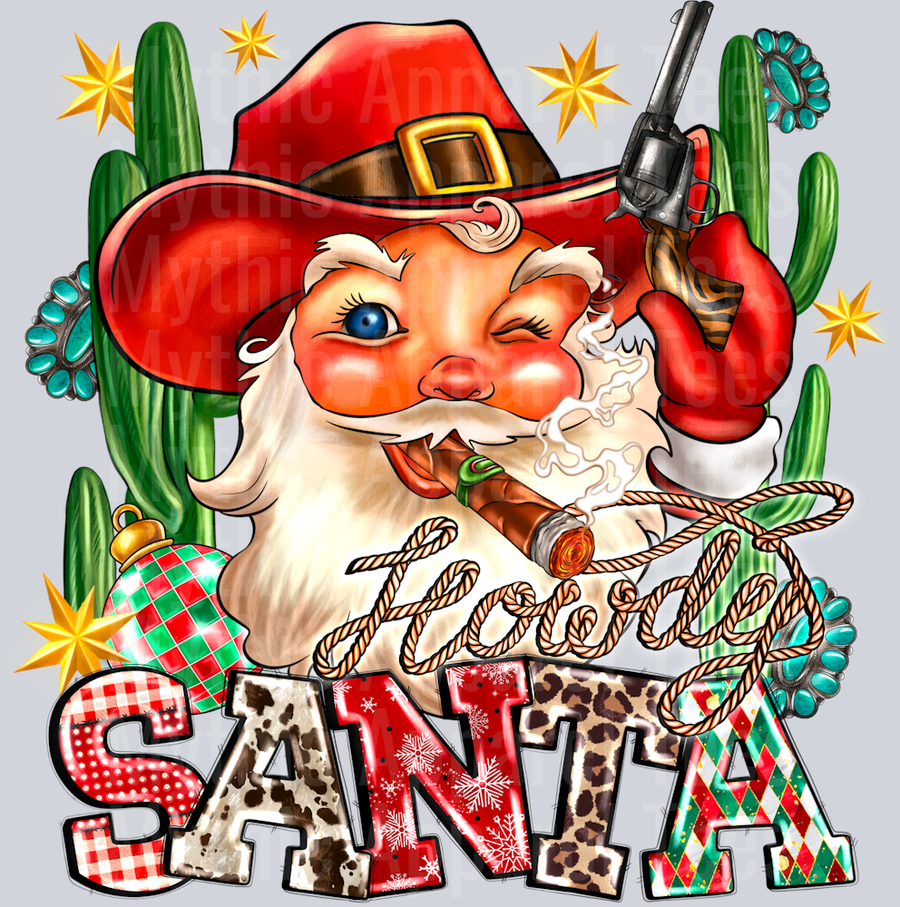 Howdy Santa Christmas Western