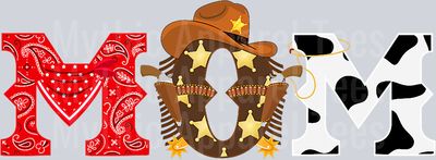 Mom Western Girl DTF Western Transfers