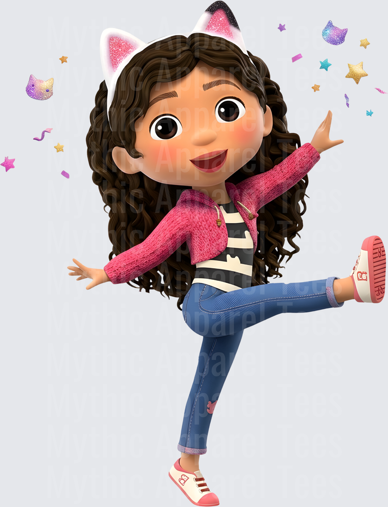Gabby's Doll House Gabby Dancing with Confetti and Cat Ears