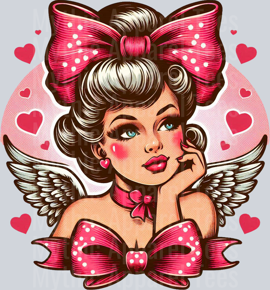 I Cant Wait Cupid Girl Style Combo Valentines Day Design
