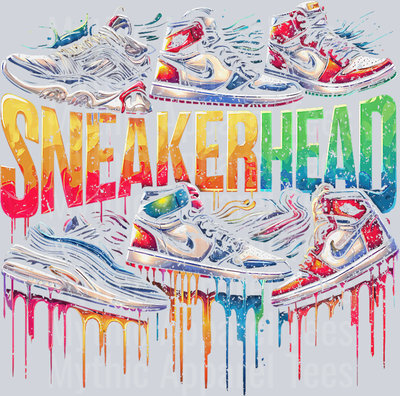 Sneaker Head Streetwear Style DTF Sneaker Transfers