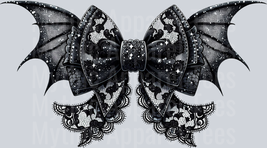 Bat Lace Bow