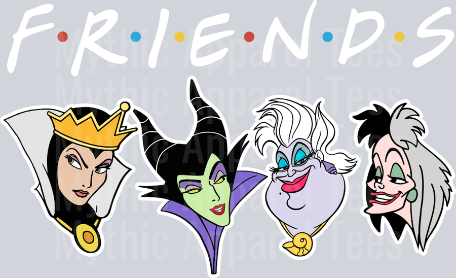 F.r.i.e.n.d.s. DTF Disney Villains Transfers