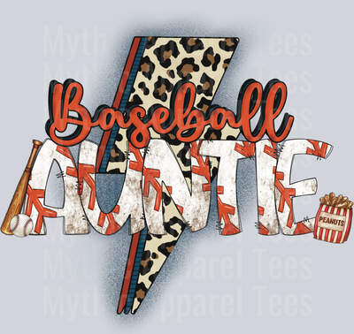 baseball auntie DTF Baseball Aunt Transfers