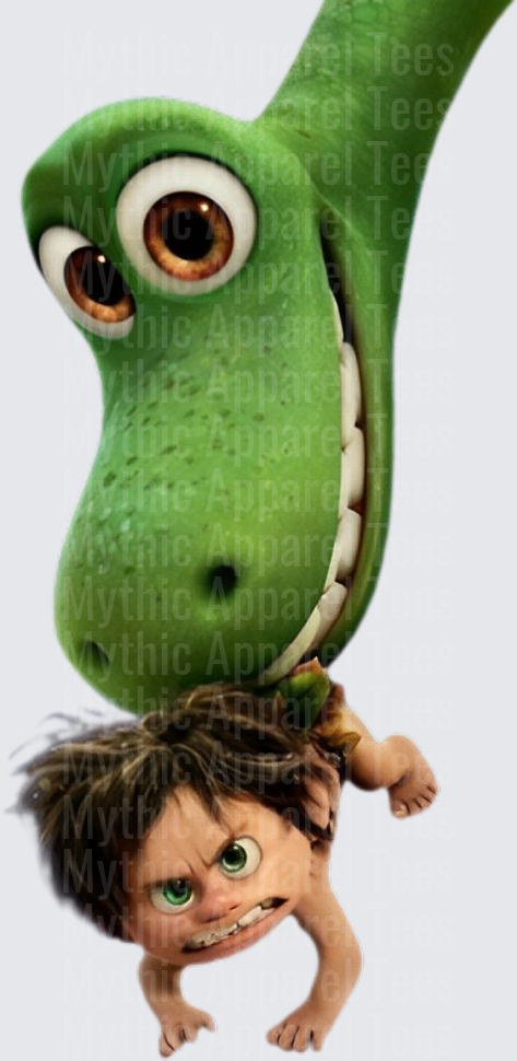Arlo the Dinosaur Holding Spot the Caveboy The Good Dinosaur Pixar