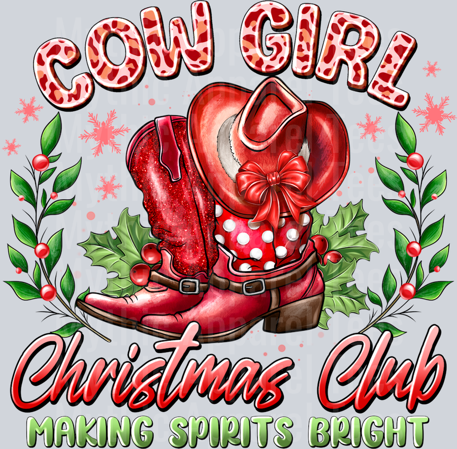 Cowgirl Christmas Club Making Spirits Bright Western Girl