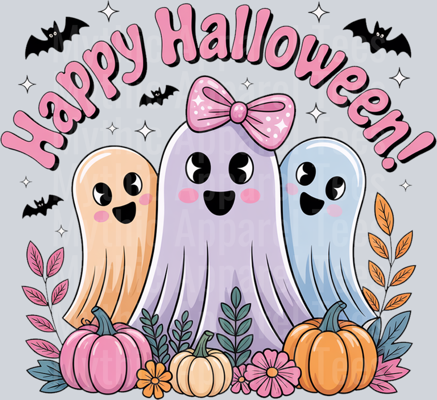 Happy Halloween Iridescent Ghost PNG_processed