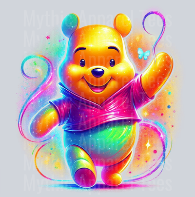 Winnie The Pooh Disney 7 Colorful Pop Art Pop Culture Cosmic style