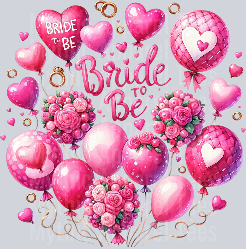 Bride To Be Balloons DTF Wedding Transfers