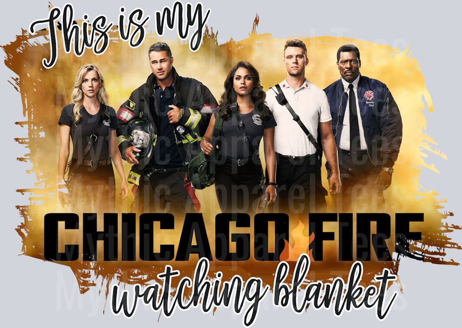 Chicago Fire Blanket Plain