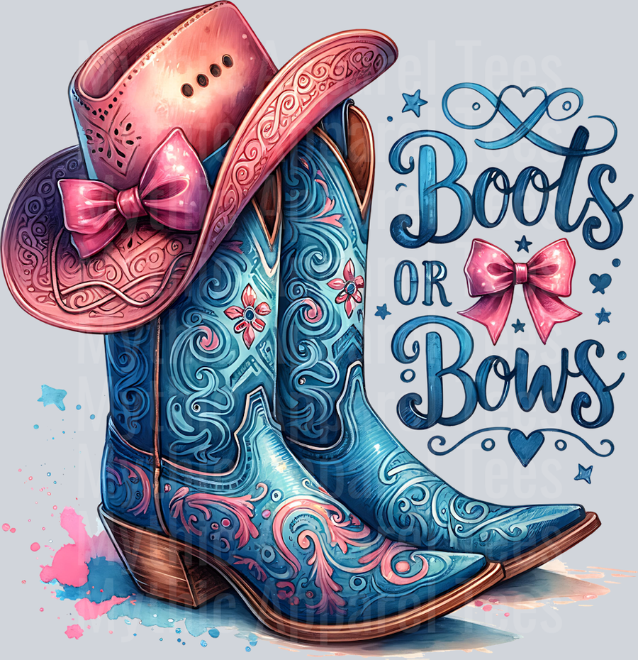 BOOTS OR BOWS PNG