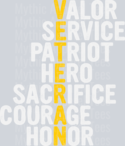 Veteran Acronym Military DTF Patriotic Transfers