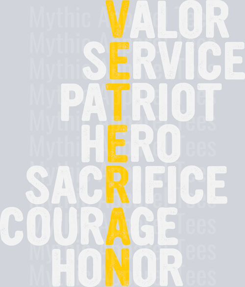 Veteran Acronym Military DTF Patriotic Transfers