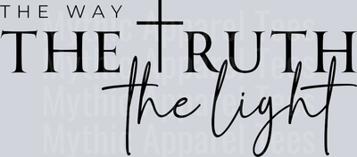 The truth the light Black DTF Religious Transfers