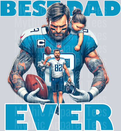 Tennessee Titans Best DAD EVER Fathers Day DTF NFL Transfers