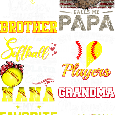 SOFTBALL GANG SHEET 2 GANG SHEET 10 FULL SIZE IMAGES