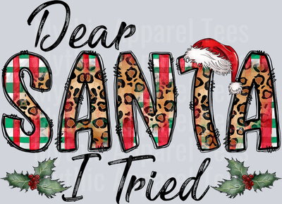 Dear Santa I tried Christmas