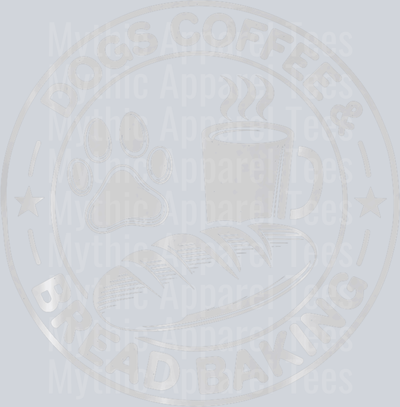 Dogs Dog Coffee And Bread Baking dog bread design DTF Coffee Transfers