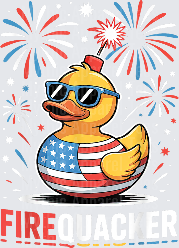 Jeep Ducks Fire Quacker Patriotic Rubber Duck Fireworks