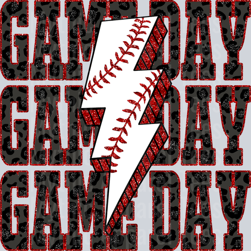 Baseball Game Day Stacked School Spirit & Sports