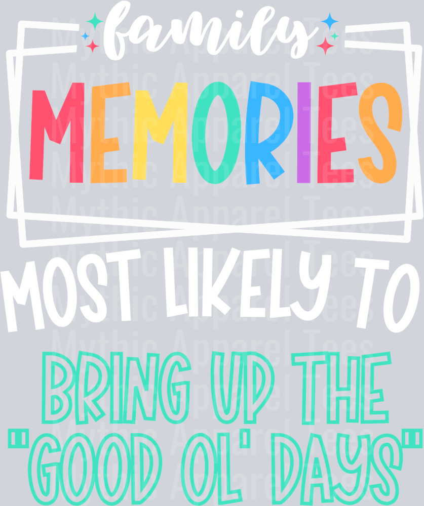 bring up the good ol days