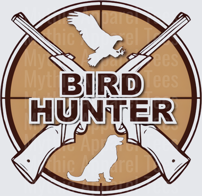 Bird Hunter Crossed Shotguns Retriever Dog Circular Badge
