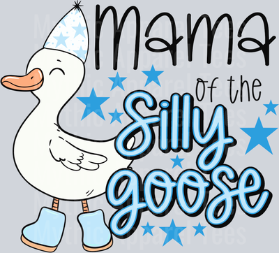 Mama silly goose boy birthday DTF Goose Transfers