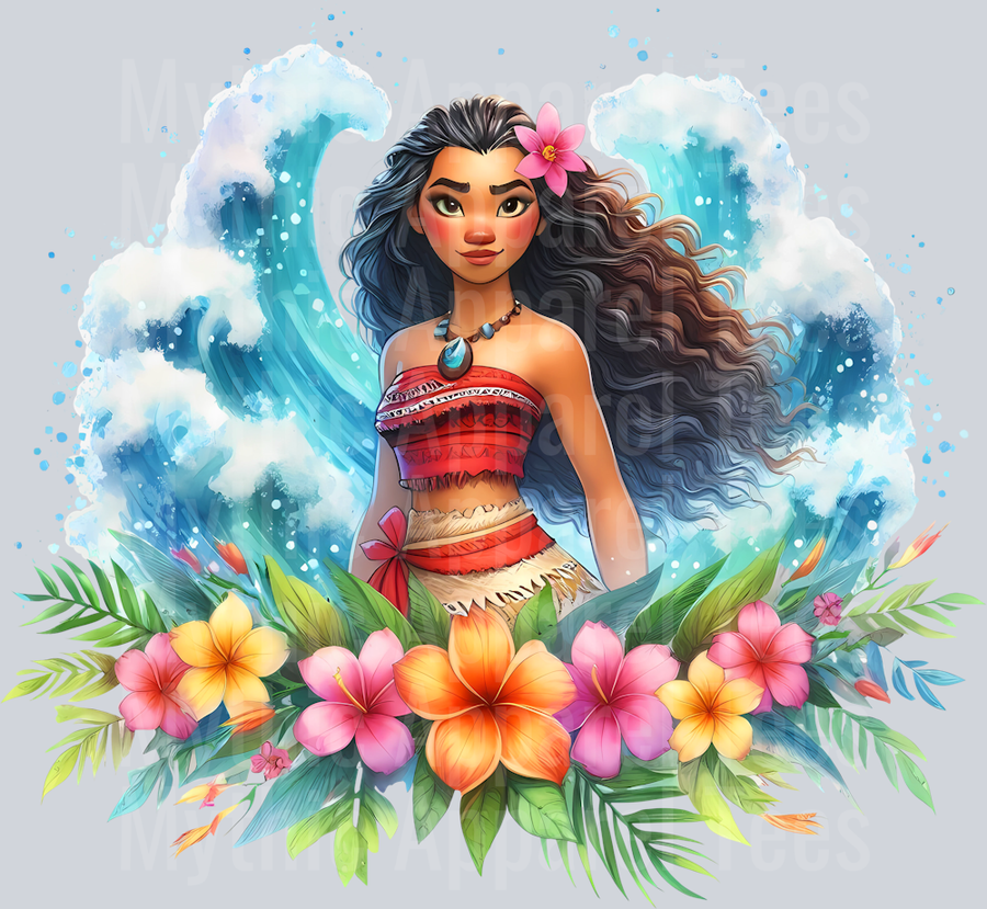 Moana Watercolor Wave 2 Disney Moana DTF Moana Transfers