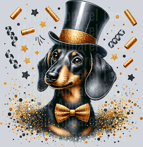 NEW YEARS DACHSHUND