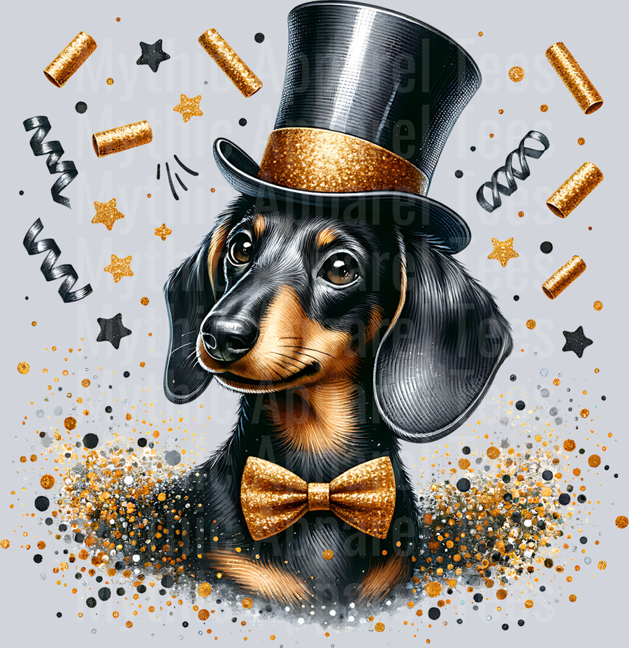 NEW YEARS DACHSHUND