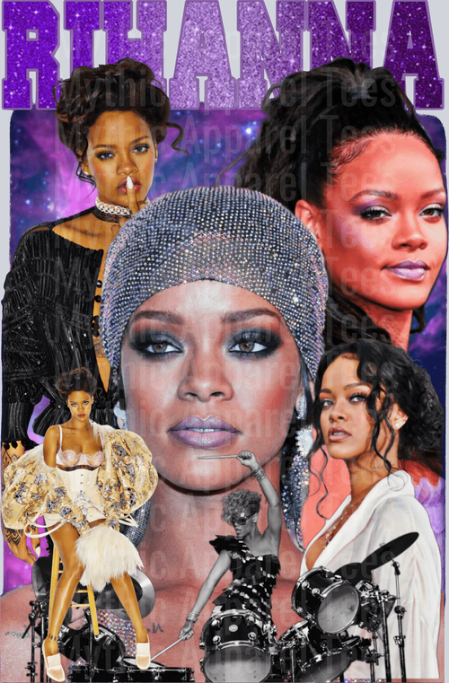 Rihanna DTF Pop Culture Transfers