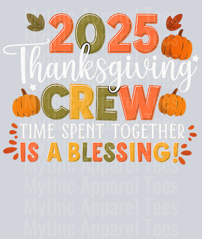Family Thanksgiving 2025 Thanksgiving Crew Matching Group T-Shirt (2)