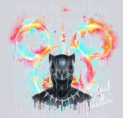 Black Panther Disney Castle Marvel Superhero