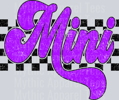 Purple Checkered Mini