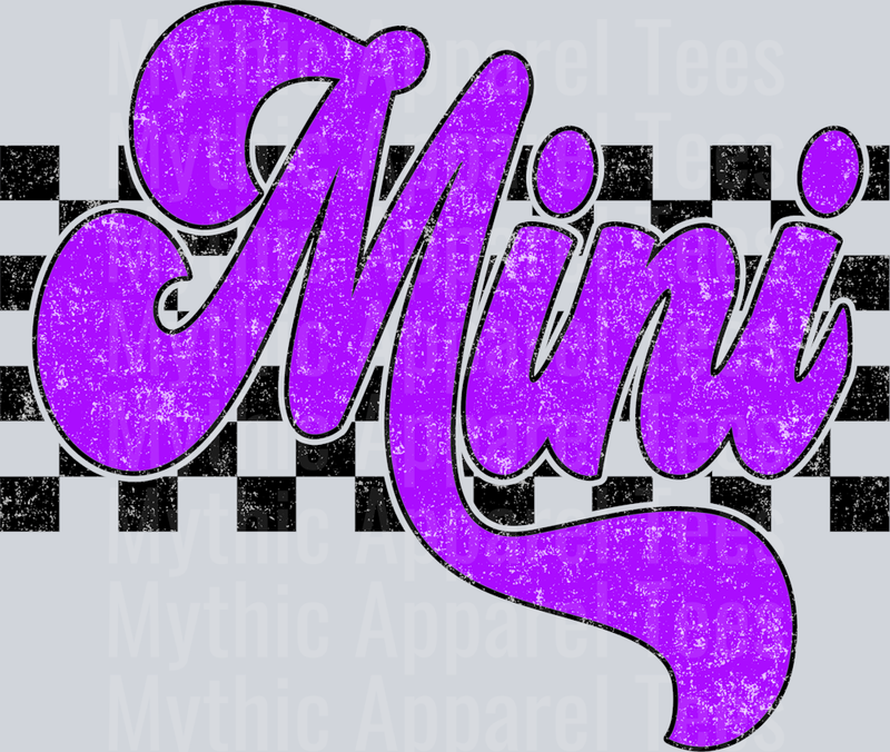 Purple Checkered Mini