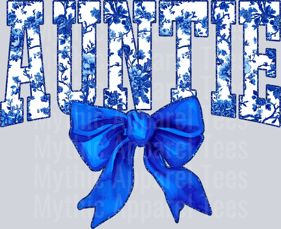 Blue Toile Auntie