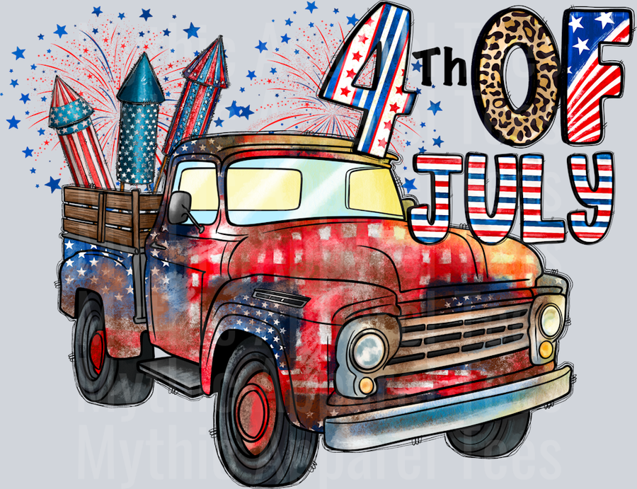 4th of july truck Patriotic