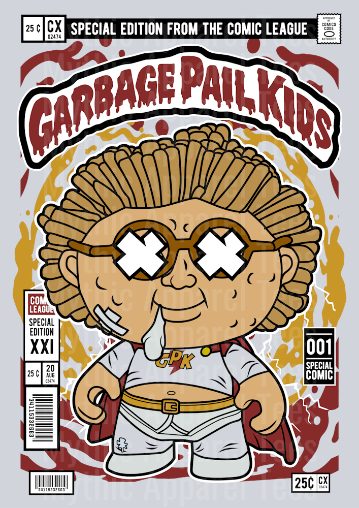 Garbage Pail Kids Comic Book Cover STYLE DTF Pop Culture Transfers