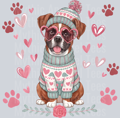Boxer Dog Valentines Day