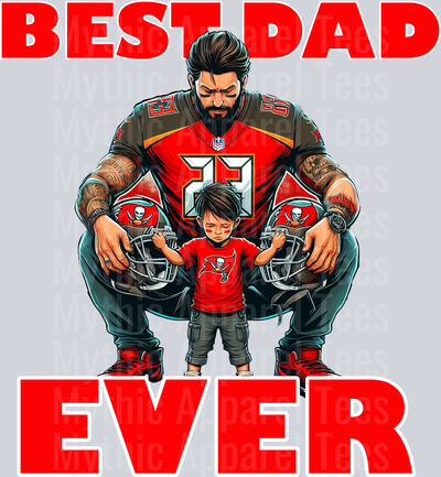 Tampa Bay Buccaneers Best DAD EVER Fathers Day DTF NFL Transfers