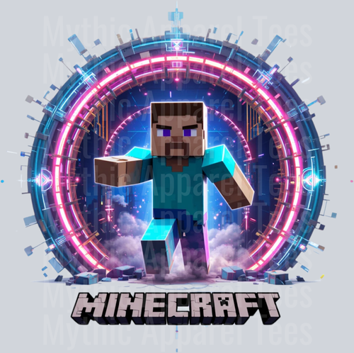 Steve coming through a portal Minecraft Gaming Pop Culture Video Games