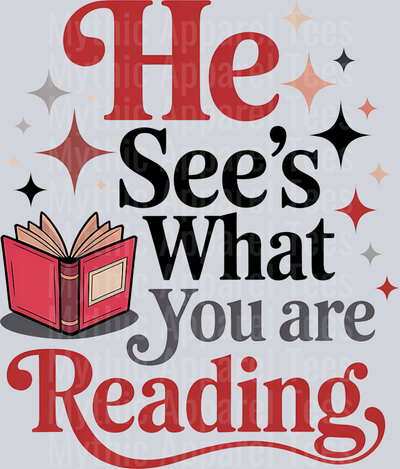 He sees what you are reading 2 DTF Book Transfers