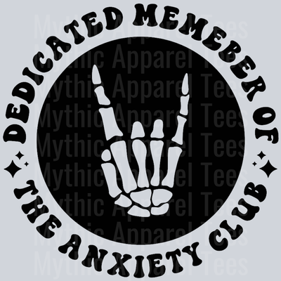 Dedicated Member Of The Anxiety Club Pocket Design