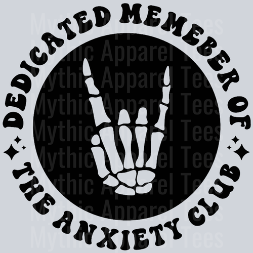 Dedicated Member Of The Anxiety Club Pocket Design