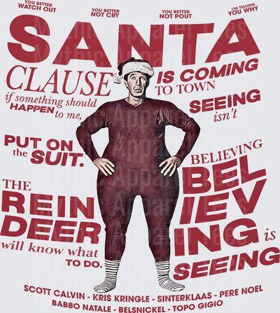 The Santa Clause Movie Scott Calvin Quotes Believing Is Seeing Typography Design