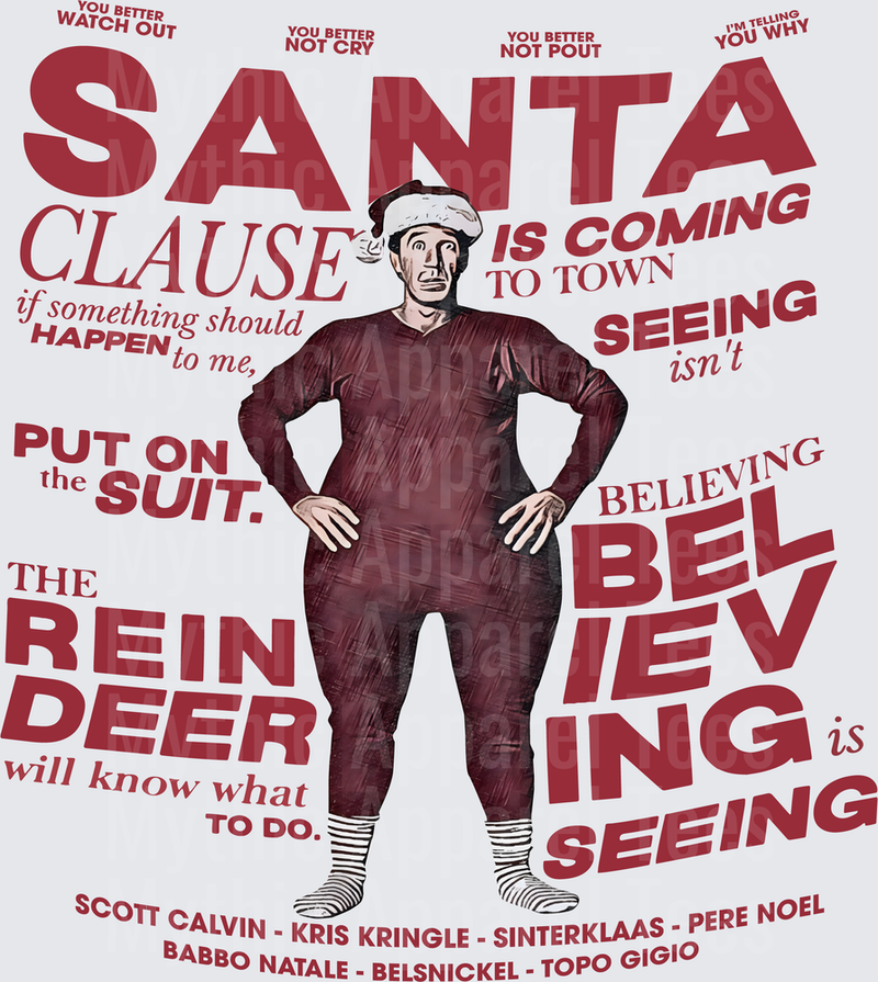 The Santa Clause Movie Scott Calvin Quotes Believing Is Seeing Typography Design